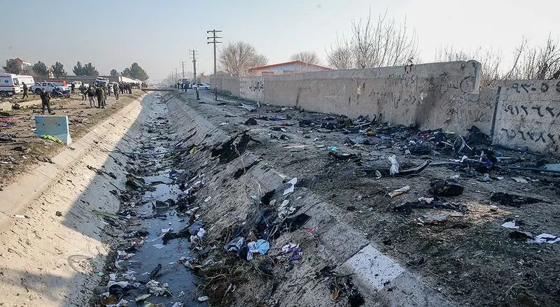 تصاویر : سقوط هواپیمای اوکراینی