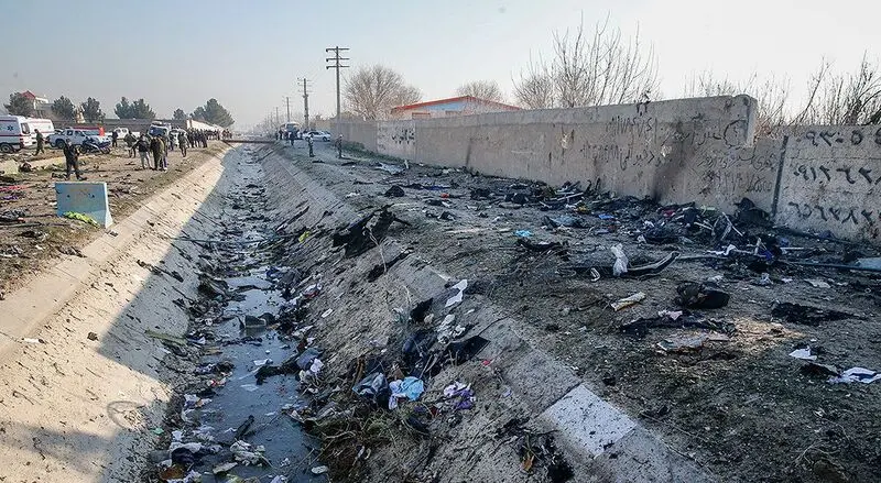 تصاویر : سقوط هواپیمای اوکراینی