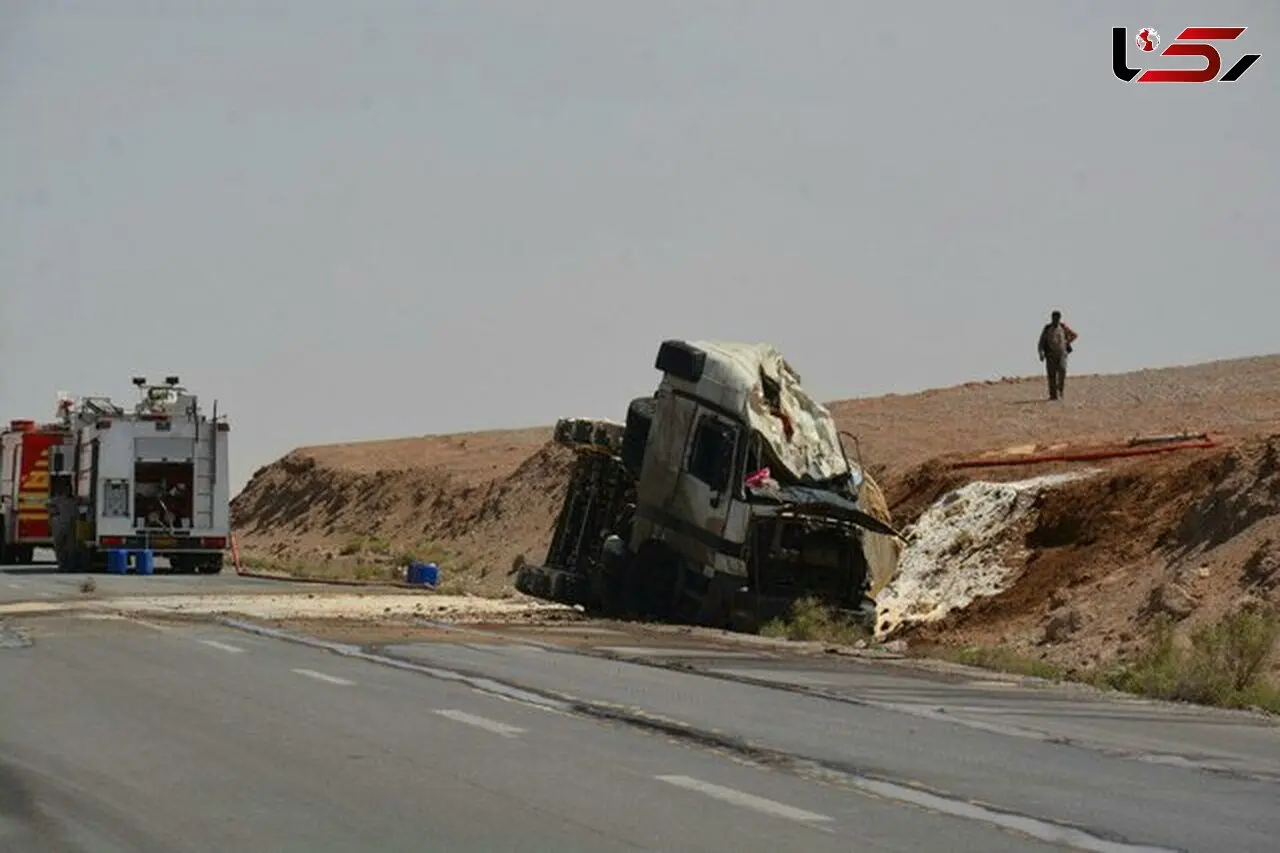 واژگونی مرگبار تانکر حامل بنزین در اردکان