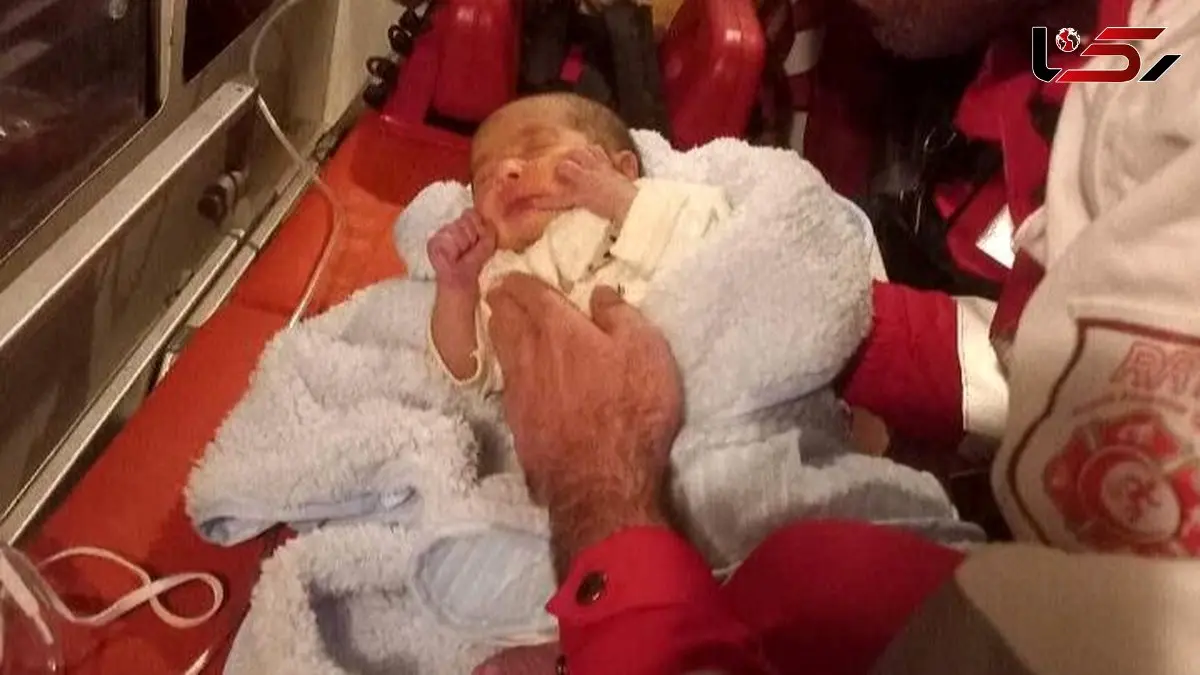 نجات معجزه‌آسا نوزاد 10 روزه در بستان آباد توسط هلال احمر