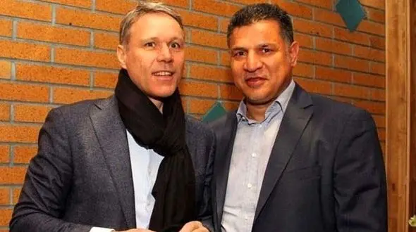 عکس یادگاری علی دایی و مارکو فن باستن