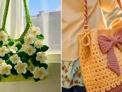 15 مدل کیف قلاب بافی مینیمال برای دختران شیک پوش