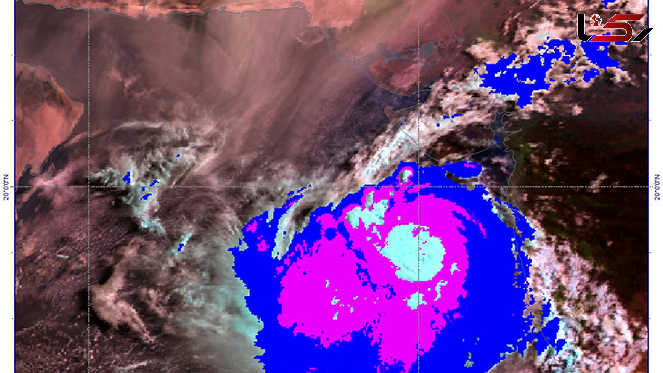 آخرین وضعیت طوفان حاره‌ای وایو در شمال اقیانوس هند