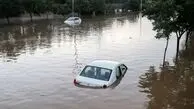 تصاویر جنجالی از غرق شدن خودروها در خیابان های ساری