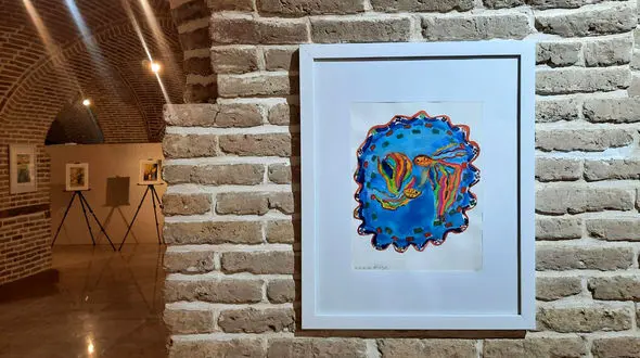 هنر به کمک زخم روان آمد / نمایشگاه آثار هنری بیماران روانپزشکی بیمارستان روزبه + فیلم