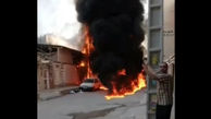 آتش سوزی وحشتناک در اهواز + فیلم