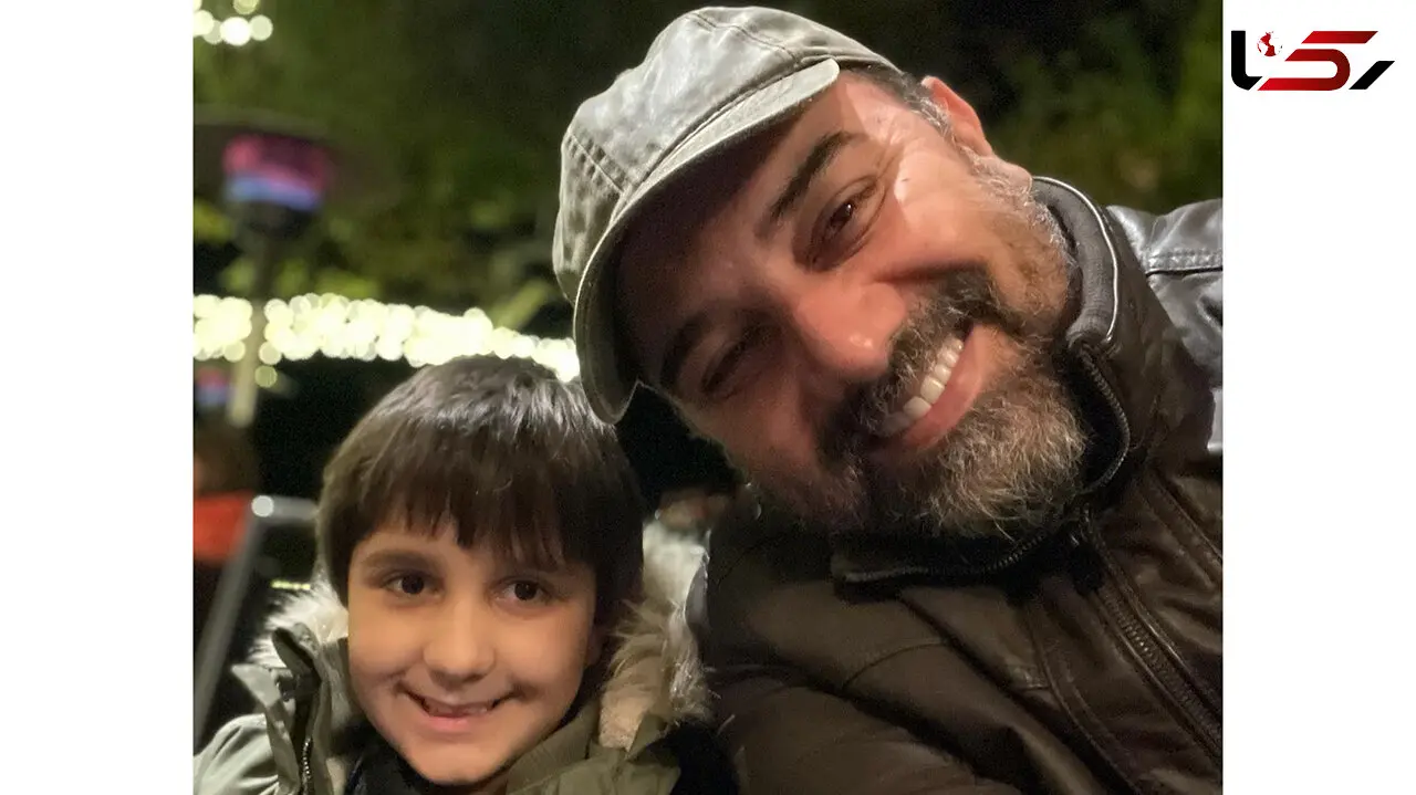 برزو ارجمند دیگر ایرانی نیست ! / تیپ خارجی پسرش و هاپویشان را در  خارج ببینید !