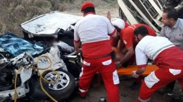 تصادف مرگبار با تانکر قیر+ عکس