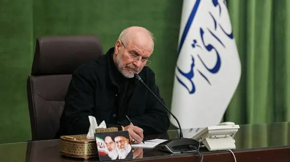قالیباف در پیام دعوت از مردم برای شرکت در آیین تشییع رهبر شهید: باید برخاست و ندای خون‌ خواهی ملت را به جهان رساند 
