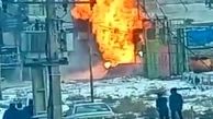 آتش سوزی مهیب کارگاه شارژ کپسول گاز در تبریز


