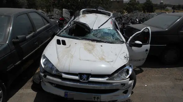 اولین عکس از ماشینی که 5 عابر را در اتوبان شهید بابایی کُشت! + جزییات