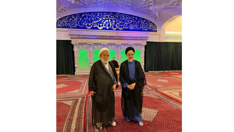 دیدار شیخ حسین انصاریان با سید محمد خاتمی رییس جمهور اسبق ایران