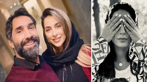 عکس سبز سمانه پاکدل با داماد مشهورش ! / خوشبخت ترین زوج بازیگر ایرانی را ببینید !