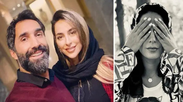 عکس سبز سمانه پاکدل با داماد مشهورش ! / خوشبخت ترین زوج بازیگر ایرانی را ببینید !