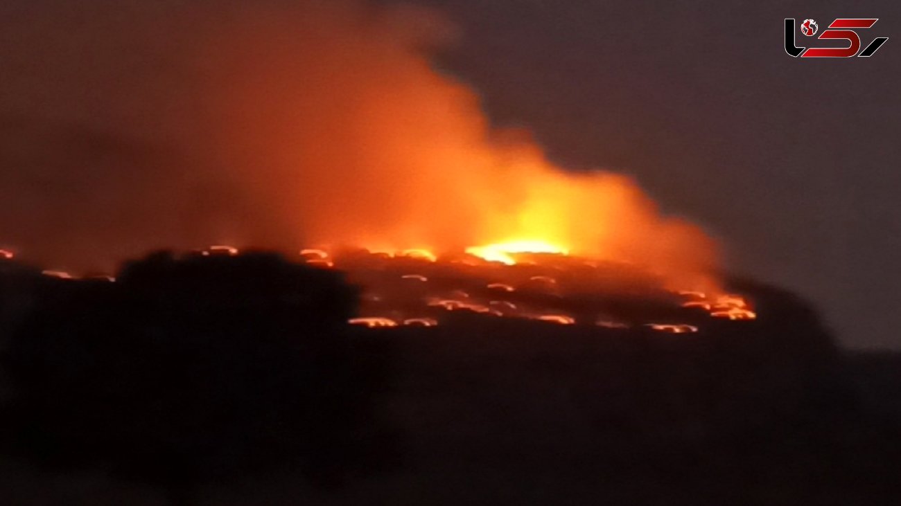 فیلم هولناک از آتش سوزی مراتع کوه نیر کهگیلویه و بویراحمد 