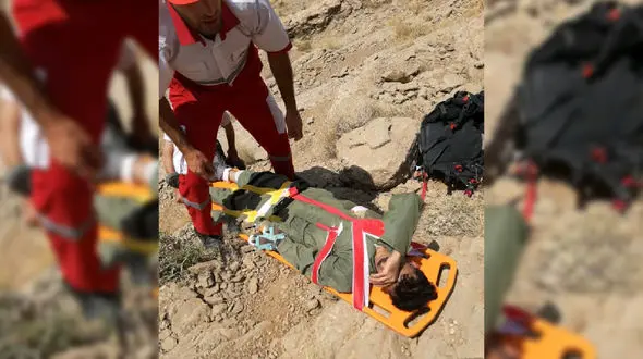 سقوط پاراگلایدر در سمیرم + عکس