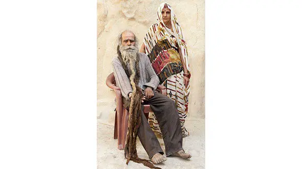 مردی که 37 سال حمام نرفته است! +عکس+ 