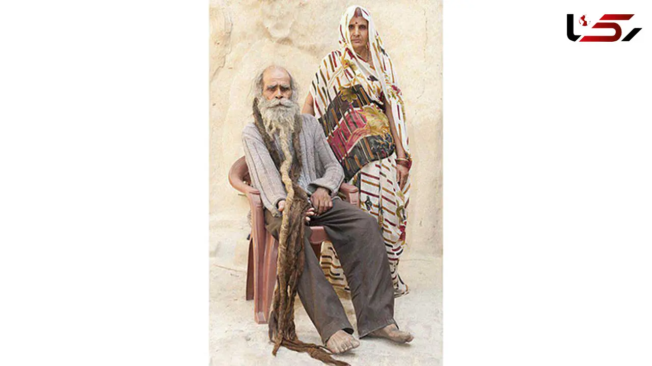 مردی که 37 سال حمام نرفته است! +عکس+ 