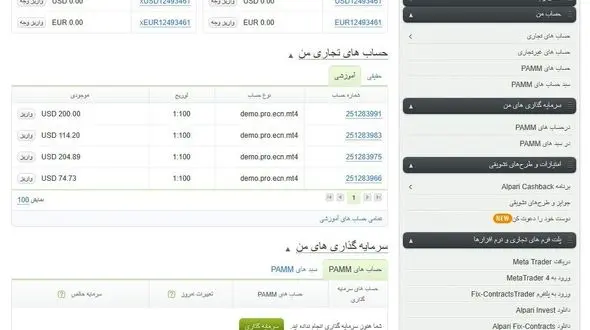 بررسی بروکر آلپاری؛ [ کابین شخصی + پلتفرم های معاملاتی "Alpari"]