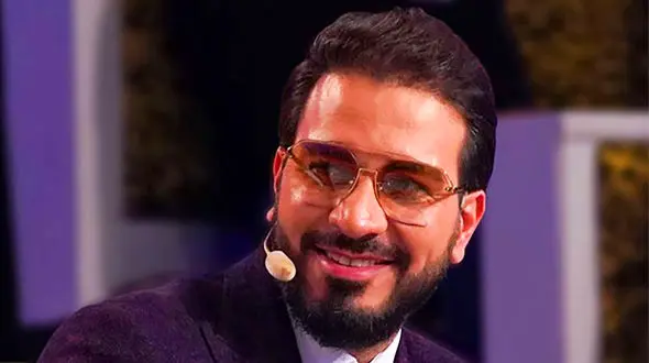 عکس همسر باوقار و محجبه حامد شاکرنژاد  قاری سرشناس قرآن در برنامه محفل  ! + عاشقانه های زن و شوهری 