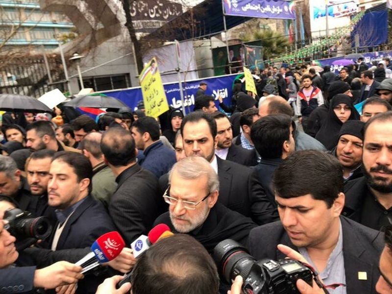 علی لاریجانی راهپیمانی 22 بهمن 1402