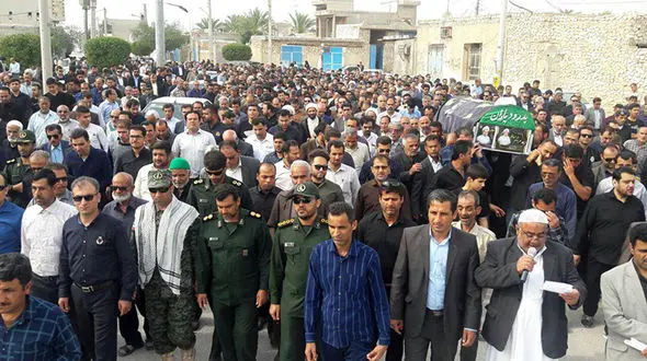 پیکر نماینده سابق جنوب بوشهر تشییع شد+تصاویر