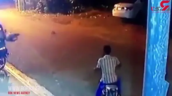 وحشتناکترین تصادف مرگبار با موتور+ فیلم