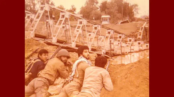  تصاویر دیده نشده از حضور حمید معصومی‌نژاد در جبهه + تصاویر