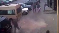 سقوط وحشتناک مصالح ساختمانی! + فیلم