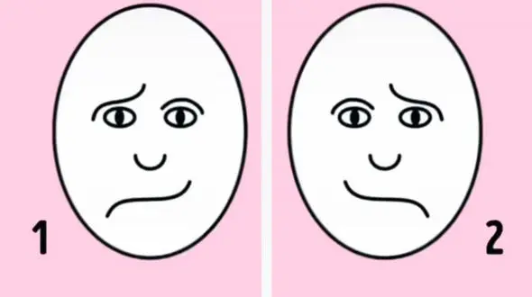 تست عجیب : کدام چهره شادتر است؟  / خودتان را بشناسید !