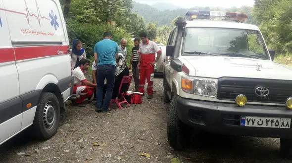 تصادف در کلاردشت 5 مصدوم برجای گذاشت + عکس