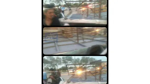 عکس های حادثه عجیب در ورودی آبادان + جزییات