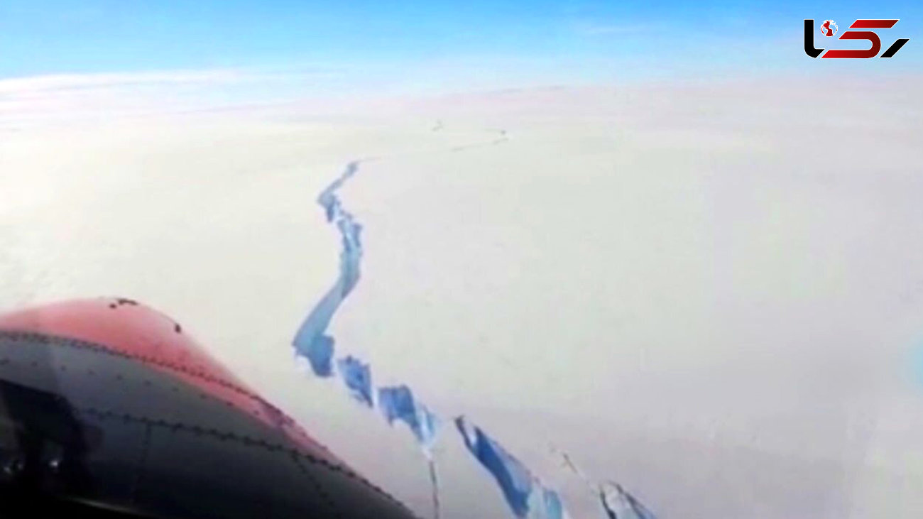 شکسته شدن یک صفحه یخی به مساحت لندن، در قطب جنوب! + فیلم 