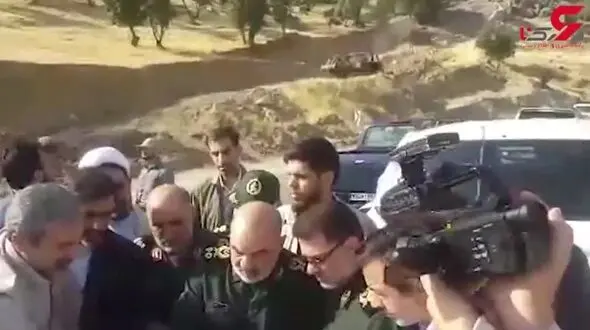 بازدید فرمانده کل سپاه از وضعیت بازسازی محور خرم آباد - پلدختر + فیلم 