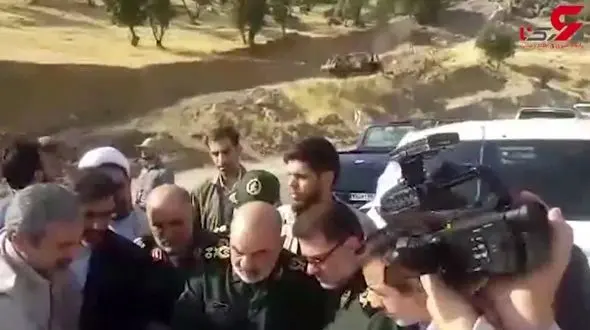 بازدید فرمانده کل سپاه از وضعیت بازسازی محور خرم آباد - پلدختر + فیلم 