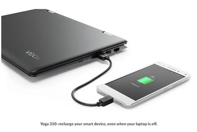 علامت باتری کنار پورت USB لپ_ تاپ عکس