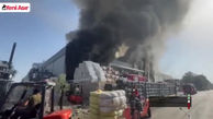 فیلم از آتش سوزی هولناک کارخانه ریسندگی در غرب ترکیه / ببینید