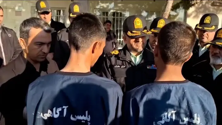 فیلم دستگیری باند سارقین و زورگیران خشن در کرمانشاه