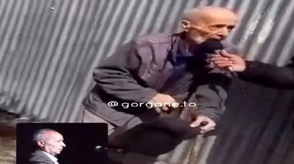 آواز باشکوه پیرمرد عاشق با عصا هم نمیتونه وایسه ولی به یاد عشق اولش به قدری قشنگ خوند