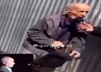 آواز باشکوه پیرمرد عاشق با عصا هم نمیتونه وایسه ولی به یاد عشق اولش به قدری قشنگ خوند