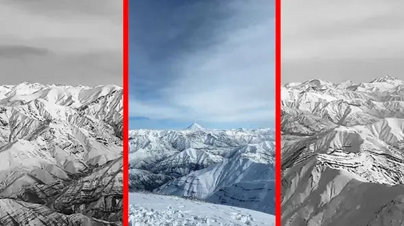 فیلم طبیعت زمستانی دماوند