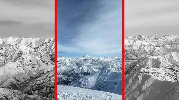 فیلم طبیعت زمستانی دماوند