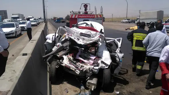 مرگ هولناک زن جوان و کودک 6 ماهه اش در جاده ساوه + جزییات