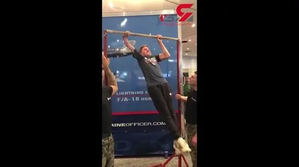 بارفیکس زدن جالب جوان معلول!+فیلم