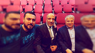 عکسی دو ستاره سینما در کنار علی پروین در حمایت از روحانی