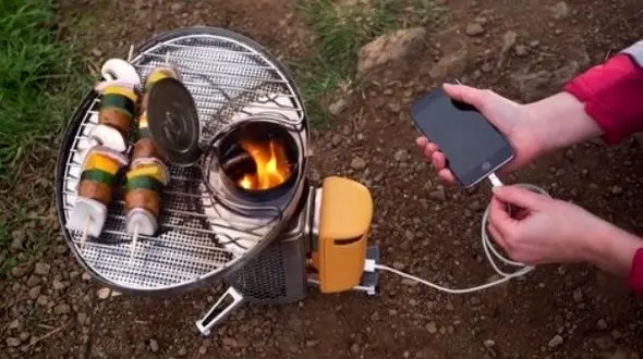 اجاق گازی شارژی برای سفر در جنگل!