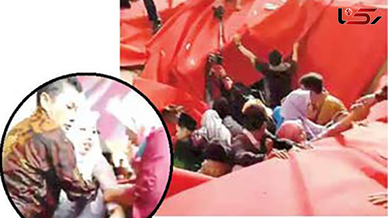سقوط عروس و داماد به داخل کانال فاضلاب + فیلم و عکس