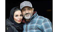 عکس خنده دار دوران نامزدی مهران غفوریان و همسرش 