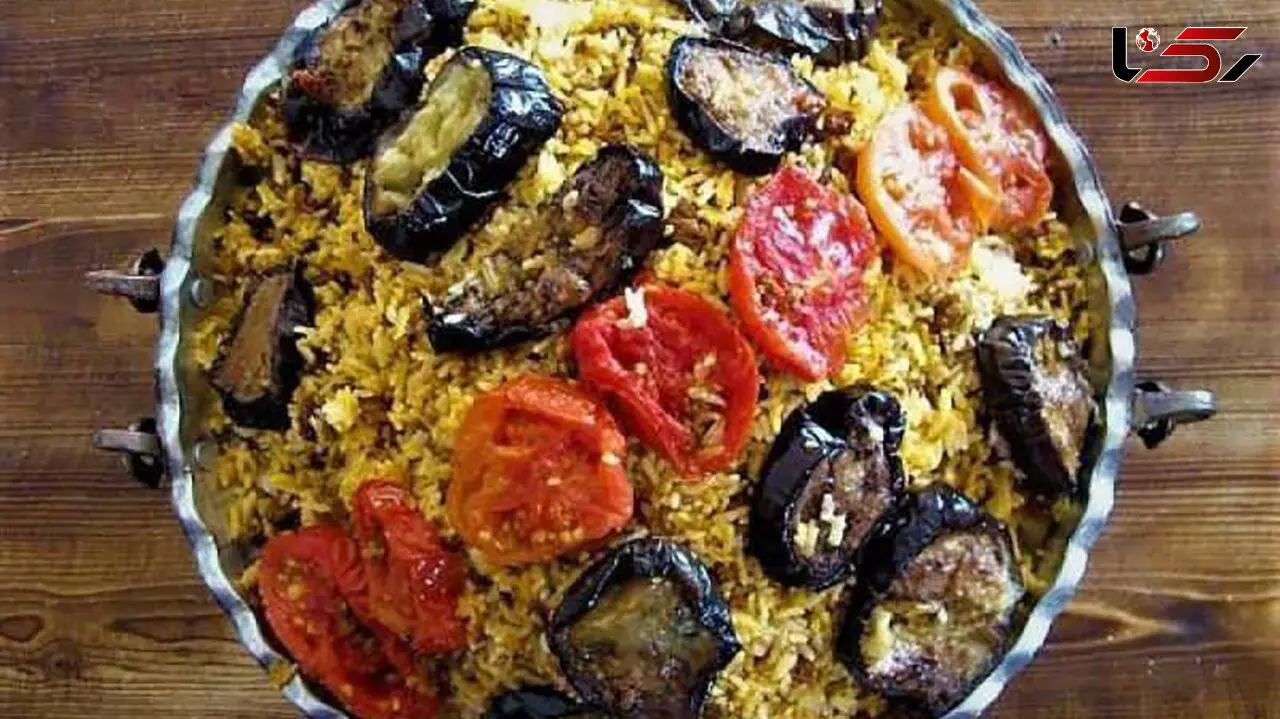 آموزش پلو بادمجون خوشمزه برای شام 