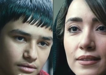 (فیلم) سکانس جنجالی سینان محبی و رژین شمس در فیلم زن و بچه / من که بچه نیستم ولی مطمئنم تو بچه‌ای!